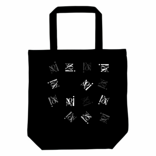 "Monogram" Logo Tote Black