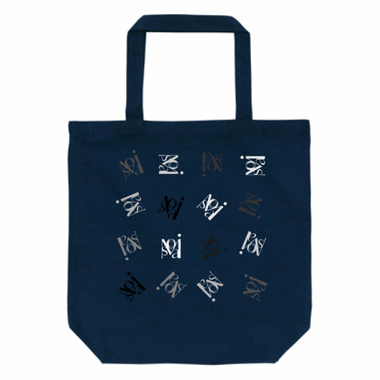 "Monogram" Logo Tote Navy