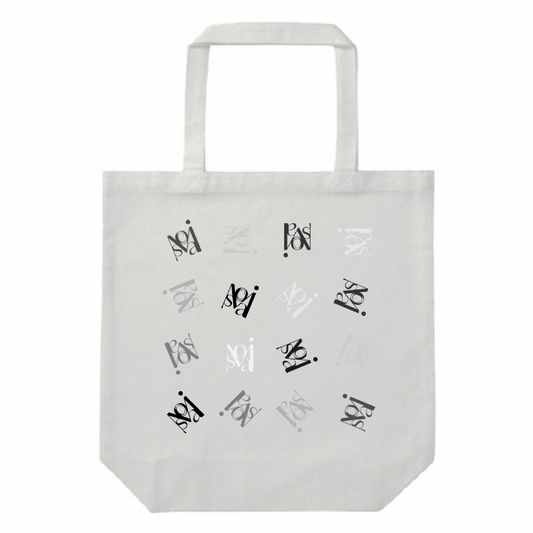 "Monogram" Logo Tote Gray