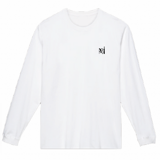 "Mosaic" Long Sleeve T-shirt White